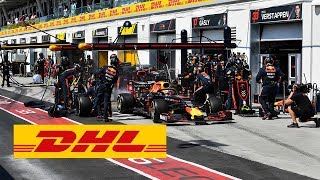 DHL Fastest Pit Stop Award New F1 Pit Stop World Record Red Bull RacingMax Verstappen [upl. by Sethrida448]