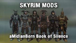 Skyrim Mod aMidianBorn Book of Silence  Armours [upl. by Michaela]