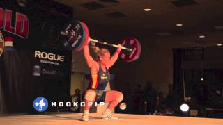 Lydia Valentin 115kg Snatch Slow Motion [upl. by Milburn]