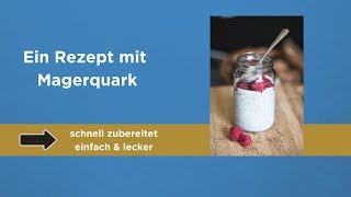 Fitness Rezept NEU Magerquark unter 3 Minuten  lecker [upl. by Lewan]