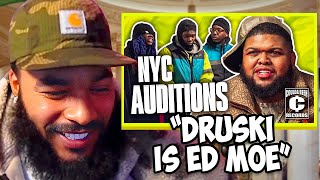 ClarenceNyc Reacts To Druski Hosting Auditions For Coulda Been Records In NYC😂 [upl. by Attenahs]