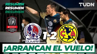 Resumen y goles  Olimpia 12 América  CONCACHAMPIONS 2021  Octavos  TUDN [upl. by Pacifica]