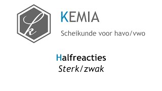 Halfreacties Sterkzwak [upl. by Aierdna]