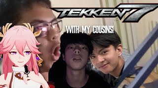 TEKKEN SEBEN SUNTUKAN FIGHT FIGHT Ft My cousins 🇵🇭 amp Yae Miko AI 🖥🎤 [upl. by Haimes910]