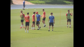 Entrenamiento UD Almería tras ganar al Sporting [upl. by Naik5]