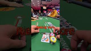 Pocket Kings in the WSOP Main Event poker shorts wsop [upl. by Dalis270]