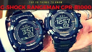 Top 20 Things You Should Know About The GShock GPRB1000 Rangeman  GSHOCK Rangeman Review [upl. by Cummine]