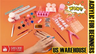 Acrylic Nails Kit For Beginner  Coscelia Acrylic Nail Art Kit  Supplies Needed To Do Nails [upl. by Boote]