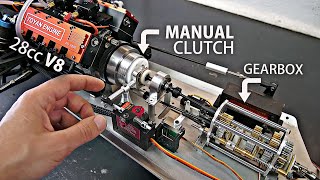 Making a MANUAL Clutch for the V8 RC Car  FINALLY [upl. by Ebner987]