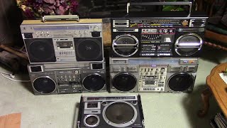 Play cassette Lasonic TRC975 Conion C100FJ Prosonic PQR9962 Victor RCM90 RC550 sale [upl. by Ttnerb984]