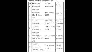 AP school academic calendar 2024  25 schedule for assessment in 202425 [upl. by Enahsed336]