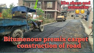 Construction Procedure of BitumenTar Road Simple Steps by Civil engineering hacks [upl. by Kacerek]