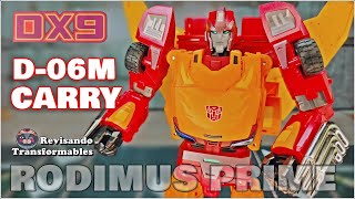 DX9 D06M CARRY metallic version Masterpice Transformers G1 Rodimus Prime [upl. by Ennazzus]