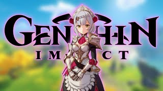 Genshin Impact Dating Sim Edition  Noelle Hangout Event No commentary [upl. by Hendricks]