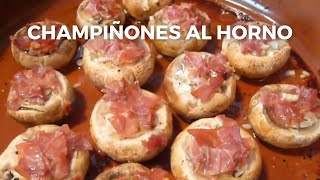 Champiñones al horno  Receta fácil y económica  Muy ricos [upl. by Gulick]