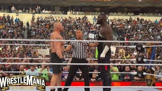 Omos vs Brock Lesnar Full Match  Wrestlemania 39 [upl. by Castorina]