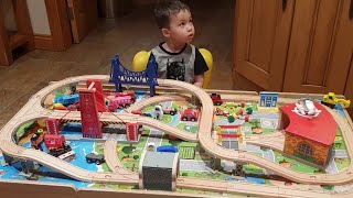 MAXIMUS 100 PIECES WOODEN TRAIN SET FOR TODDLER [upl. by Gokey]