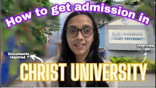 CHRIST UNIVERSITY 2024  Admission process Entrance test InterviewMicro presenation and much more [upl. by Adierf]