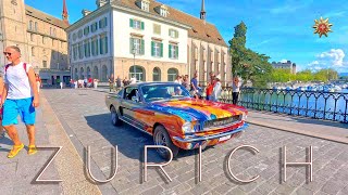 ZURICH SWITZERLAND ⚜️ Walking tour Niederdorf Münsterbrücke [upl. by Hallutama]