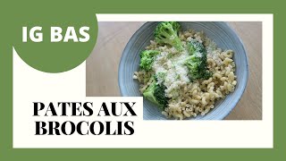 PATES AUX BROCOLIS  THERMOMIX RECETTE EXPRESS IG BAS [upl. by Sudhir]