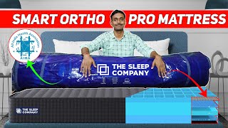 The Sleep Company Mattress Review amp Unboxing  Smart Ortho Pro Mattress For Back Pain Relief [upl. by Nuarb]