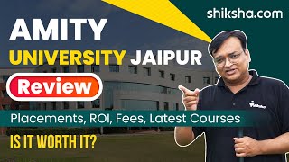 Amity University Jaipur Review  Courses Fees Placement Cutoff Reviews [upl. by Seadon]