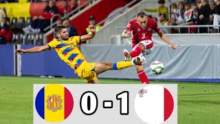 Andorra vs Malta 01 Highlights  UEFA Nations League 2024 efootball [upl. by Dowd307]