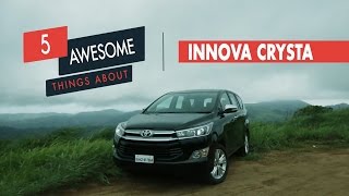 5 Awesome Features of the Innova Crysta  QuikrCars [upl. by Bernice]