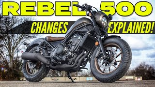 New 2023 Honda Rebel 500 CHANGES Explained [upl. by Ilarrold878]