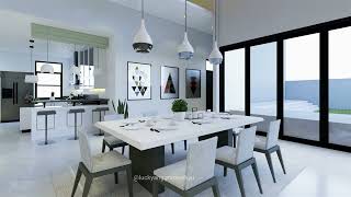 Animasi 3D Interior R Tengah amp Pantry [upl. by Yenatirb735]