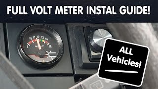 VoltMeter installation How To FULL GUIDE [upl. by Nemzzaj]