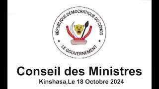 Compte rendu du Conseil des Ministres du Vendredi 18 Octobre 2024 [upl. by Hploda]