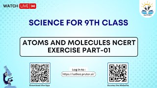 Chemistry Class 9th  Atoms and Molecules NCERT Exercise Part01 [upl. by Strepphon]