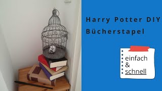 Harry Potter Deko selber machen  Bücherstapel [upl. by Jardena]