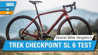 Trek Checkpoint SL 6 eTap Test Wie schlägt sich das Trek im Vergleich mit 3 anderen Bikes [upl. by Lupe]