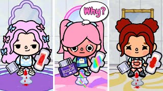 Im The Only Girl With Rainbow Period  Toca Boca  Toca life world [upl. by Searcy719]