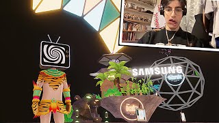 Samsung in the Metaverse  Decentraland Event amp NFT Recap 2 [upl. by Jegar736]