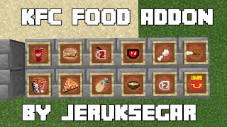 KFC FOOD ADDON  MCPE Addon Indonesia [upl. by Nady]