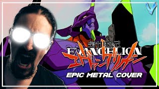 Evangelion  A Cruel Angels Thesis EPIC METAL COVER Little V [upl. by Harry849]