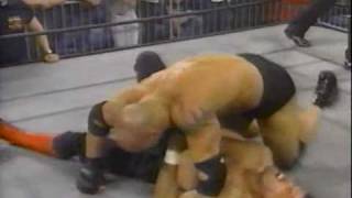 WCW Nitro April 28th 1998 Goldberg vs Jerry Flynn [upl. by Huesman]