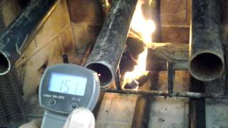 Fireplace heat exchanger  Homemade [upl. by Tletski]