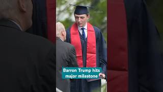 Barron Trump towers over his high school officials at his graduation as President Trump cheers on [upl. by Toor443]