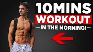 10 MIN MORNING WORKOUT NO EQUIPMENT BODYWEIGHT WORKOUT [upl. by Goodman]