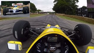 Drivers Eye Williams FW13B at Goodwood [upl. by Anelrac]