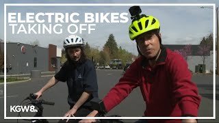 Ebikes becoming more popular around Portland [upl. by Danette]