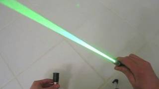 DIY How to Modify a Green Laser Pointer into a Burning Laser [upl. by Yelats401]