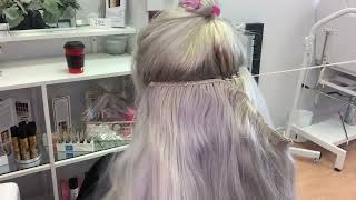 HOW TO BRAIDLESS SEWIN EXTENSIONS  FULL TUTORIAL ON BLONDE HAIR THYBEAUTYBAR [upl. by Innoc]