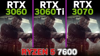 RTX 3060 vs RTX 3060 Ti vs RTX 3070  Ryzen 5 7600  Tested in 15 games [upl. by Bernie]