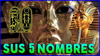 👉🏼✅ Los nombres de TUTANKAMON en JEROGLÍFICOS 🤠 Egipto [upl. by Nosraep]