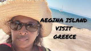 AEGINA ISLAND BEACH 3rd day in GREECE [upl. by Anirdua]